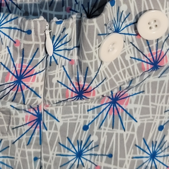 NWOT CURVY KITTEN Mod Starbust Circle Skirt - Picture 7 of 9